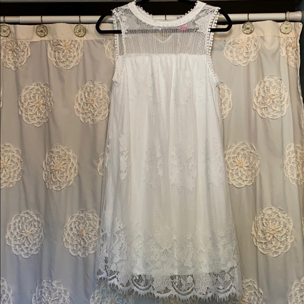 White lace no boundaries dress
